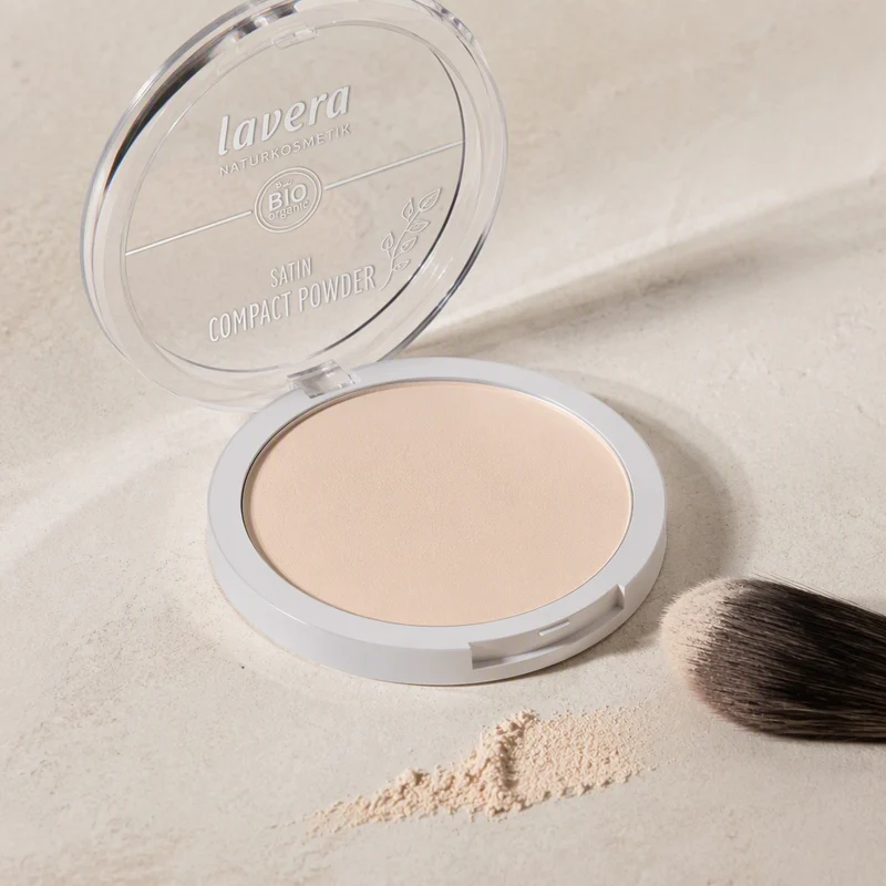 Poudre compacte de maquillage Lavera Satin 01 Light
