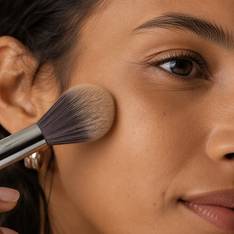 Poudre compacte de maquillage Lavera Satin 03 Tanned