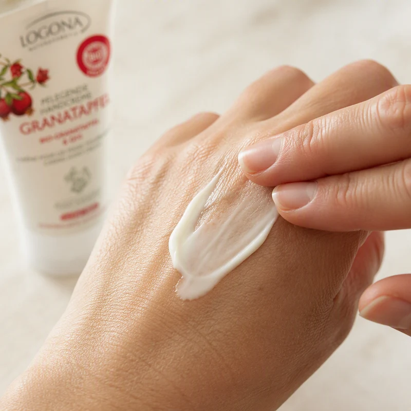 Crème pour les mains Logona à la grenade + Q10 50ml