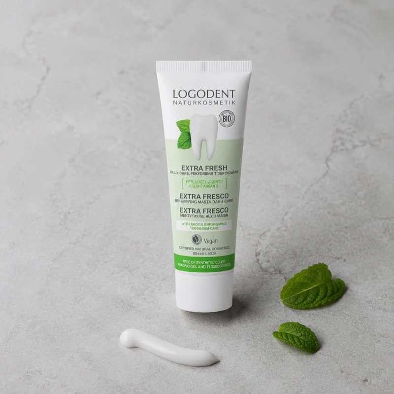 Logona Dentifrice Extra Frais Soin Quotidien à la Menthe (Sans Fluor) 75ml