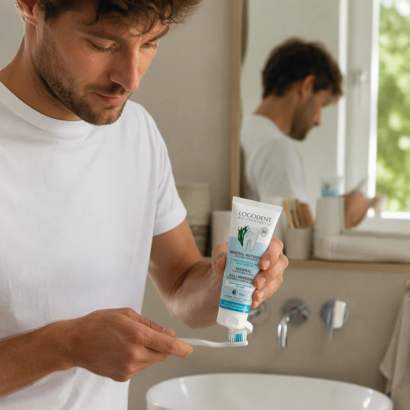 Logona Dentifrice Minéral au Calcium (Sans Fluorure) 75ml