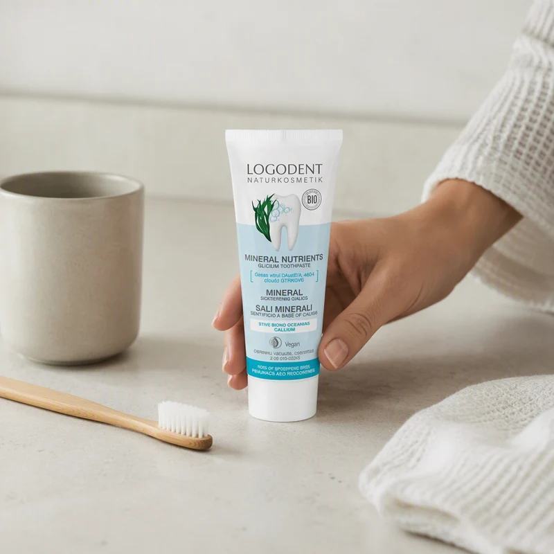 Logona Dentifrice Minéral au Calcium (Sans Fluorure) 75ml
