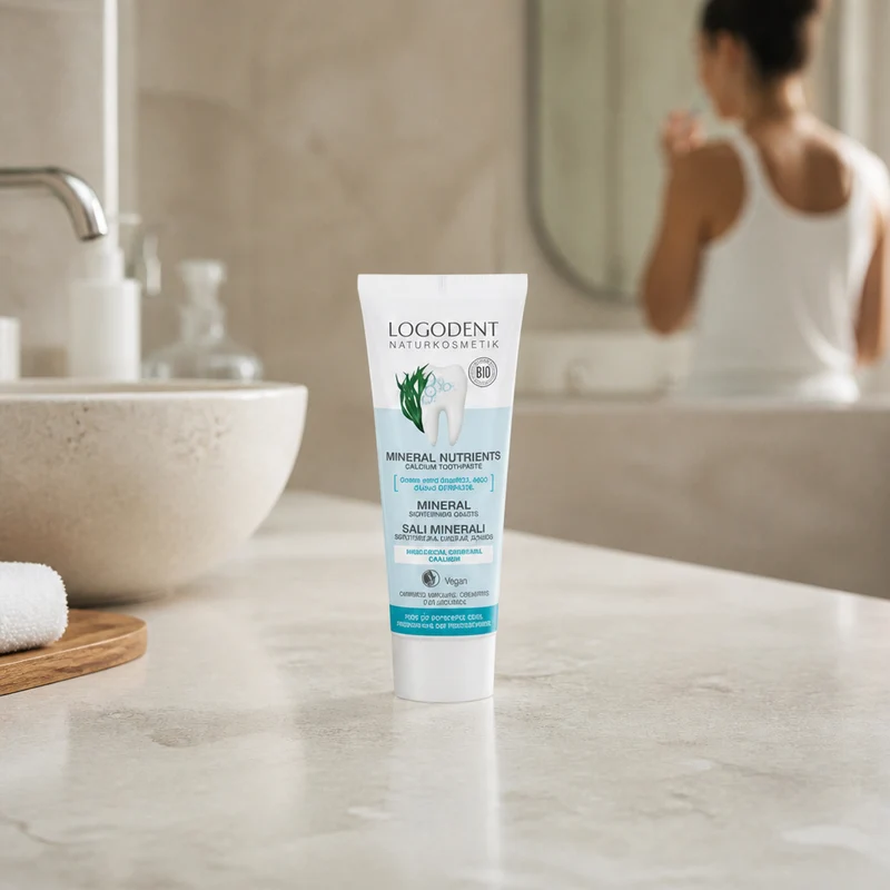 Logona Dentifrice Minéral au Calcium (Sans Fluorure) 75ml