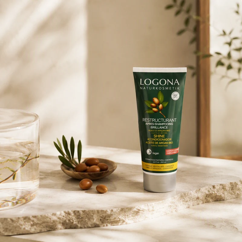 Logona Brillance Après-Shampooing à l'Argan 200ml