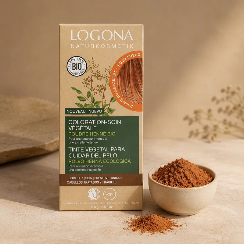Logona Colorant Végétal Couleur Cuivre Intense 100gr