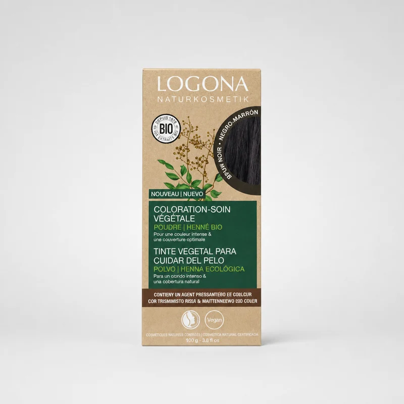 Logona Colorant Végétal Noir Marron 100gr