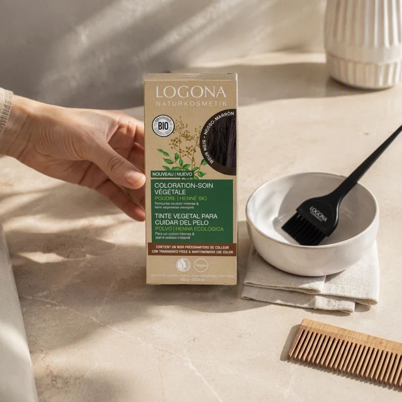 Logona Colorant Végétal Noir Marron 100gr