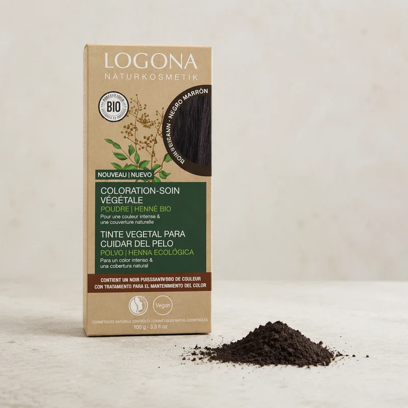 Logona Colorant Végétal Noir Marron 100gr