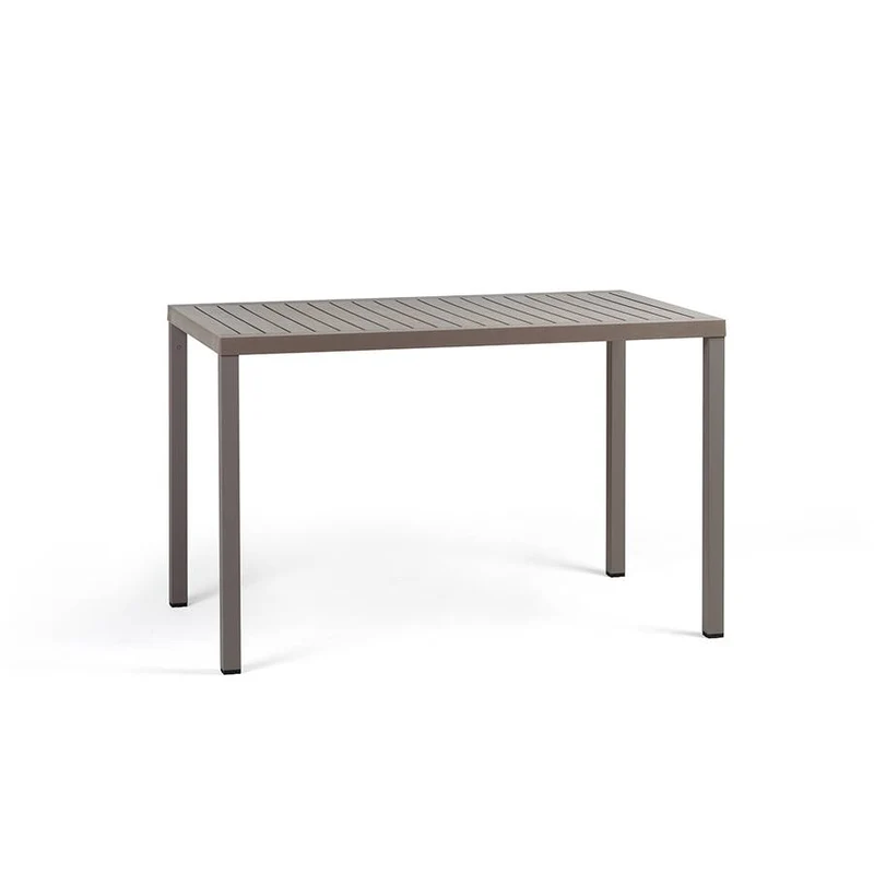 OFFERTA TAVOLO CUBE 120X70 TORTORA +4 SEDIE DOGA MARSALA
