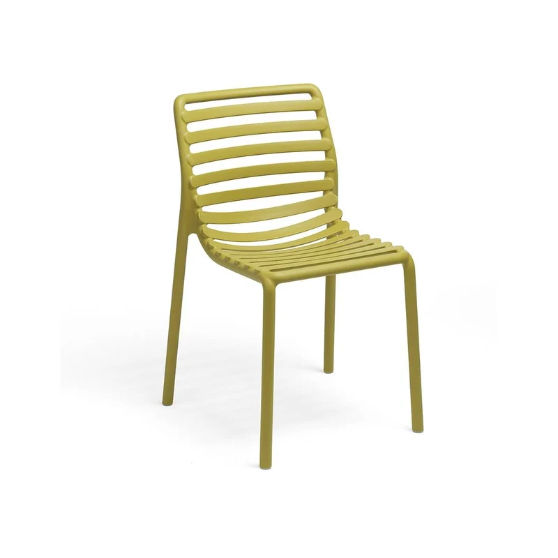 OFFERTA TAVOLO CUBE 120X70 TORTORA +4 SEDIE DOGA GIALLO PERA