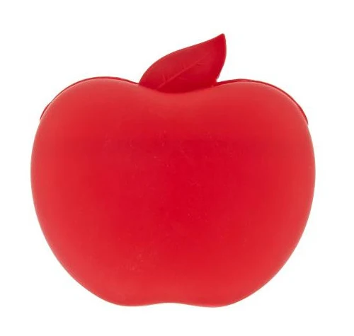 PORTA SNACK PER CANI A FORMA DI MELA 13X12X5CM ROSSO