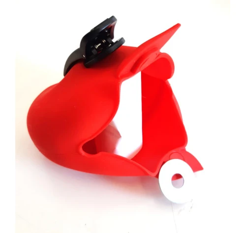 PORTA SNACK PER CANI A FORMA DI MELA 13X12X5CM ROSSO