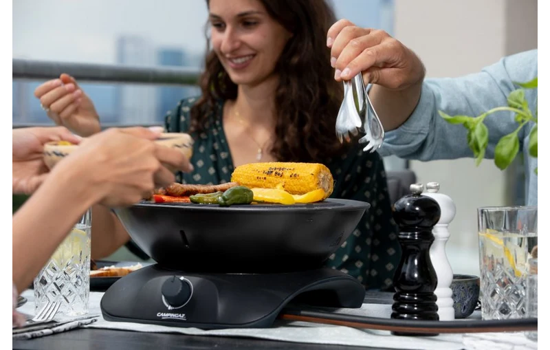 MINI BARBECUE A GAS GRILL CV STOVE 360 ANTRACITE