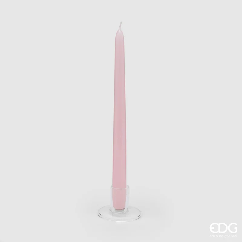 CANDELA A STELO CONO ROSA D.2,2 H.28 EDG