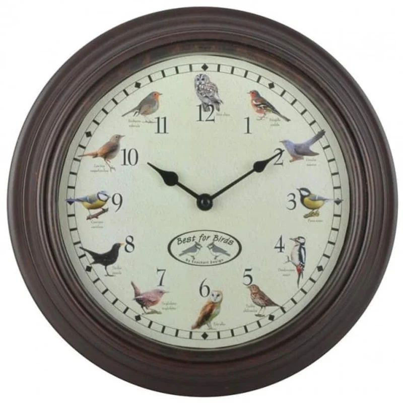 OROLOGIO CON SUONO UCCELLINI 30CM