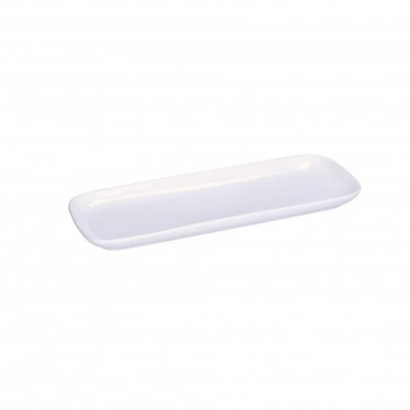 PIATTO RETTANGOLARE 30X11CM IN PORCELLANA ESSENZIALE NEW AGE