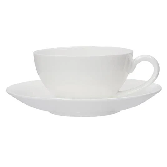 TAZZA DA THE CON PIATTINO 220CC IN PORCELLANA ESSENZIALE