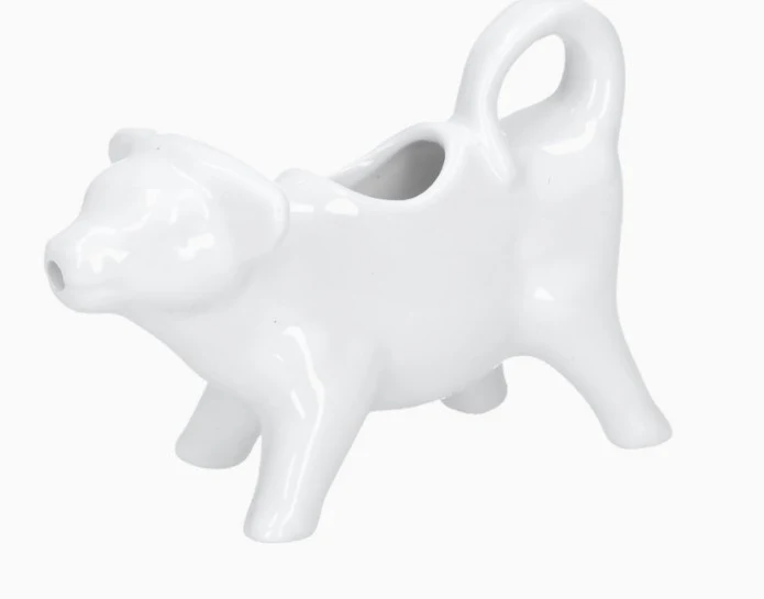 MUCCHINE LATTIERA MUCCA 12 CM LA PORCELLANA BIANCA