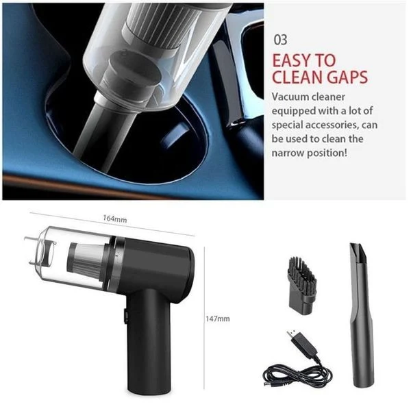 Aspirateur De Voiture sans Fil 2 en 1