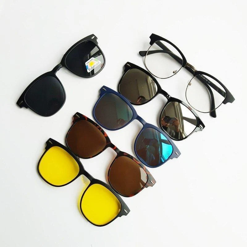 ENSEMBLE LUNETTES DE SOLEIL 6 en 1