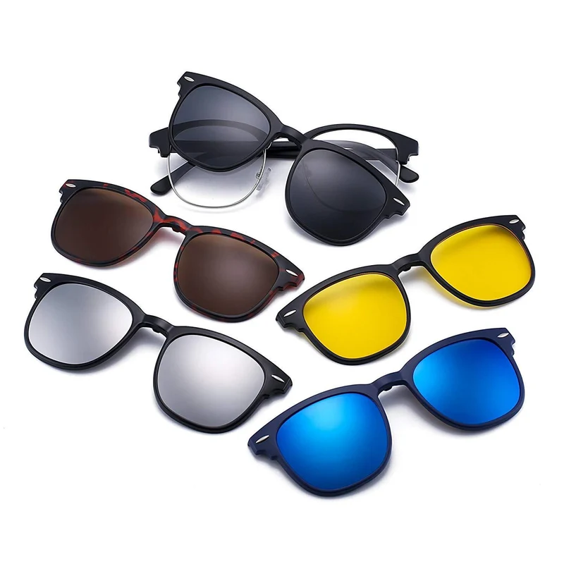 ENSEMBLE LUNETTES DE SOLEIL 6 en 1