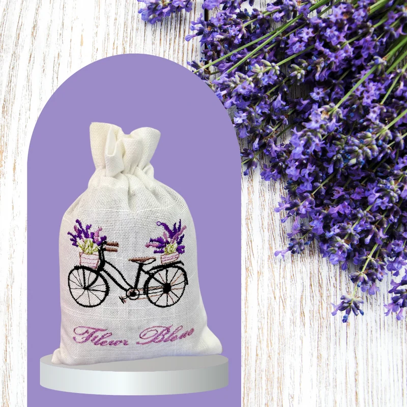 Sachet de Lavande brodé