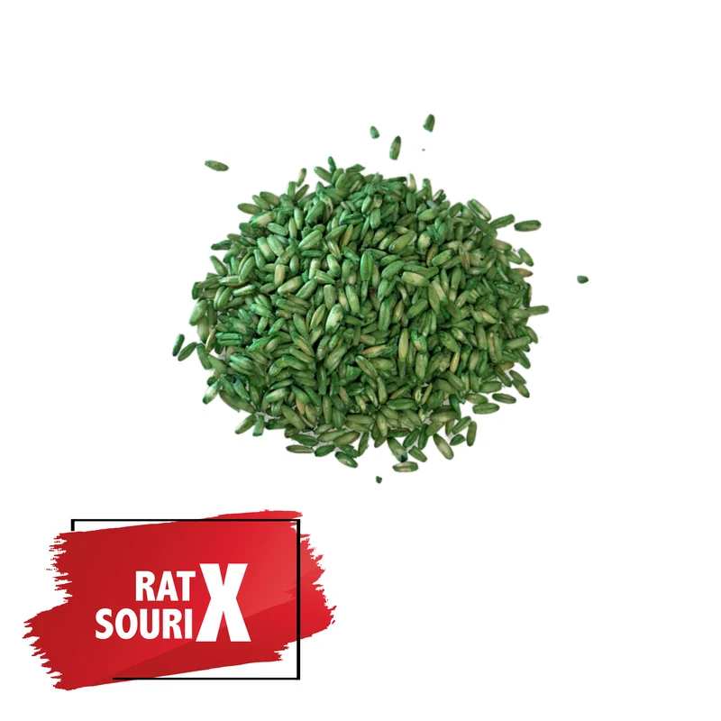 RatX SouriX Avoine Décortiquées – Appât Céréales 150g – Anti-Rats, Souris et Mulots – Intérieur/Extérieur Fabriqué en France