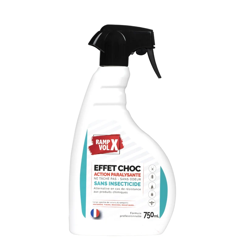RampX VolX Spray Polymère 750mL – Insecticide Physique Sans Insecticide – Insectes Volants & Rampants