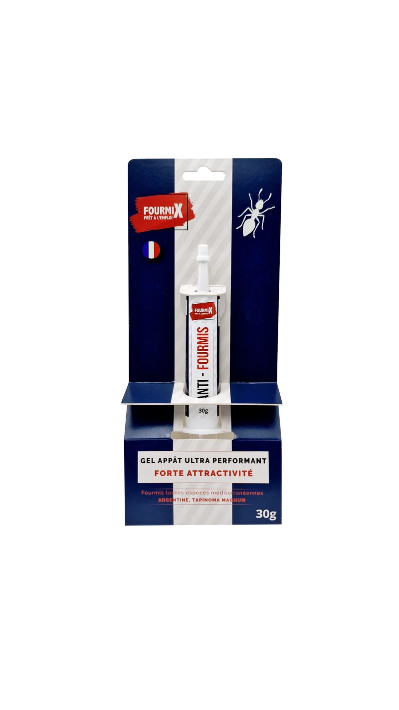 FourmiX Gel Appât 30g – Seringue Anti-Fourmis Ultra-Appétente Prête à l’Emploi - Fabriqué en France