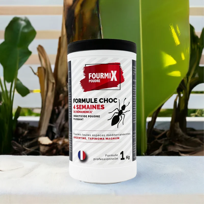 FourmiX Poudre – Insecticide Anti-Fourmis à Saupoudrer ou Pulvériser – Action Choc - Fabriqué en France