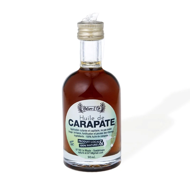 Huile de Carapate pour cheveux - pousse et réparation
