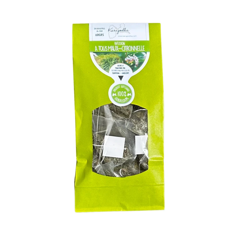 Tisane digestive Atoumo et Citronnelle de Guadeloupe