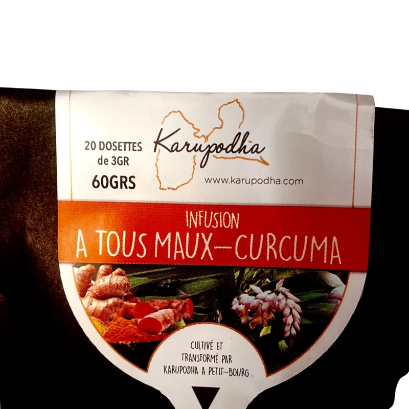 Tisane digestive Atoumo Curcuma - Etat grippal et troubles digestifs