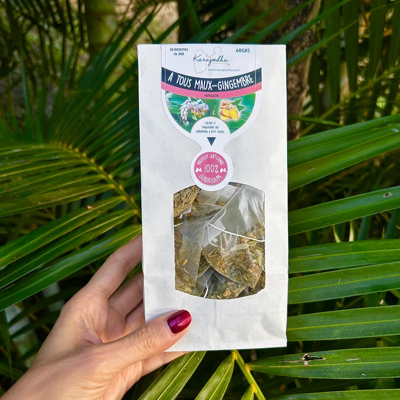 Tisane énergisante Atoumo et Gingembre - Fatigue et maux de l'hiver