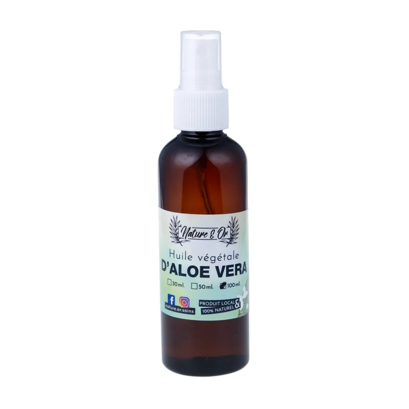 Huile naturelle d'Aloe Véra après soleil