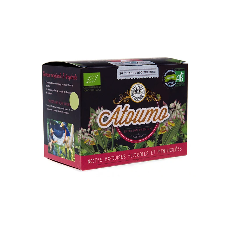 Tisane d'Atoumo BIO de Martinique, sachets individuels