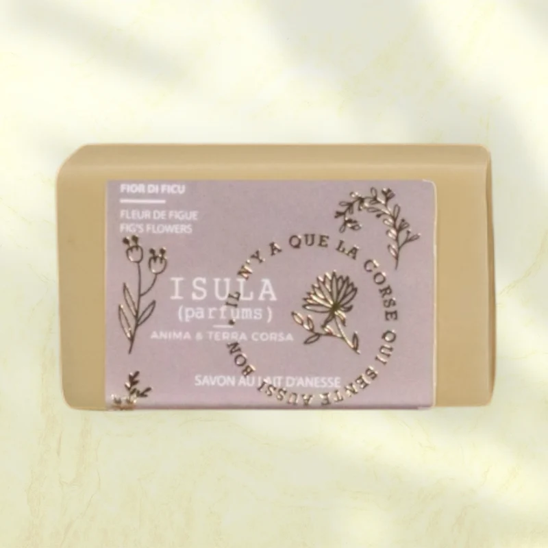 Savon lait anesse et Fleur de Figue Isula Parfums 100g