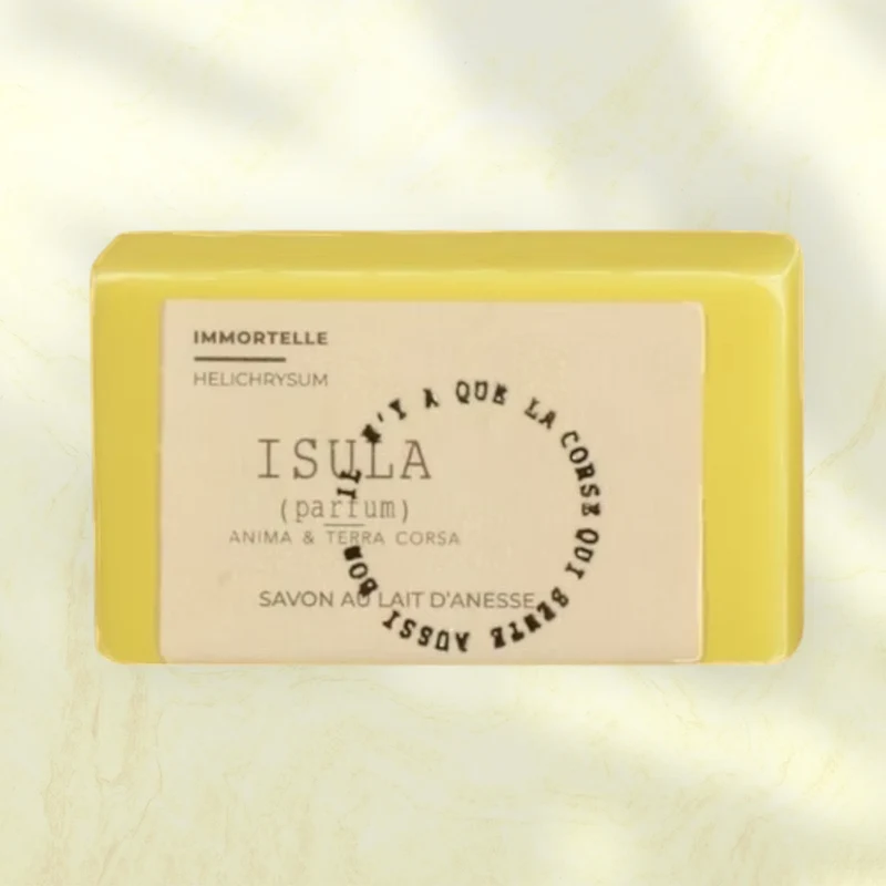 Savon immortelle et lait d'ânesse Isula Parfums 100g