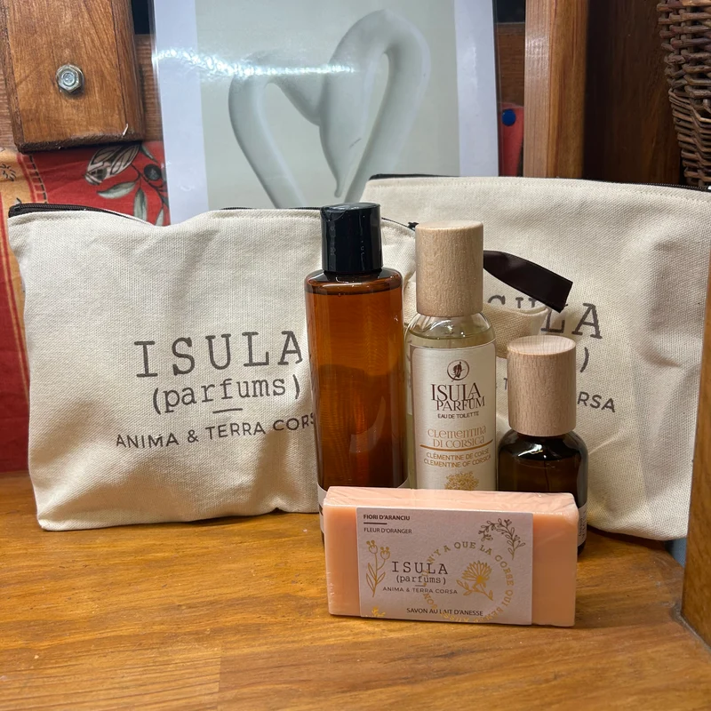 Coffret cadeau voyage de Isula Parfums