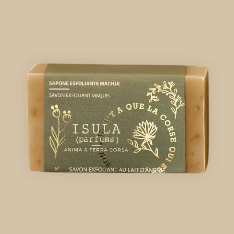 Savon exfoliant au lait d'Ânesse Maquis Isula