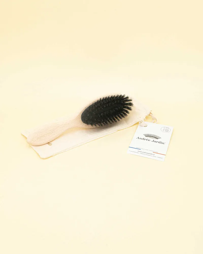 Petite brosse à cheveux - Poils naturels - Lissante