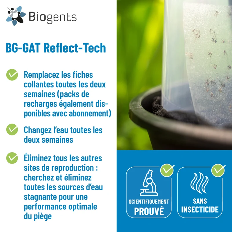 BG-GAT — Piège anti-ponte moustique tigre (lot de 2)