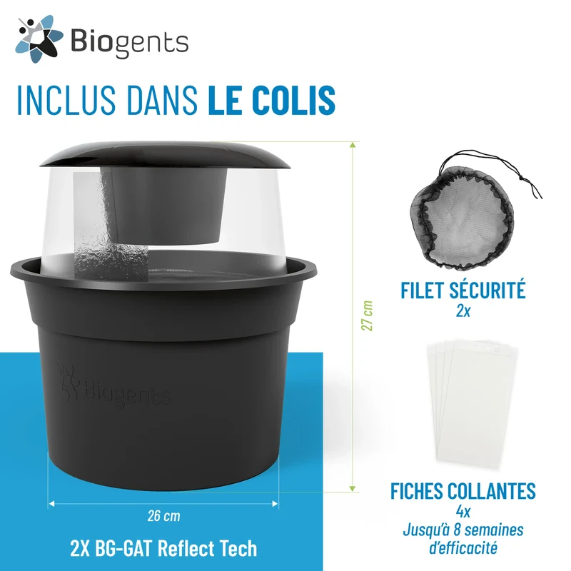 BG-GAT — Piège anti-ponte moustique tigre (lot de 2)