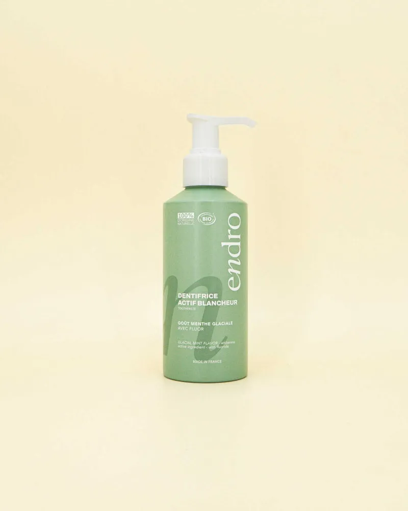 Dentifrice blancheur - Menthe glaciale - Fluor