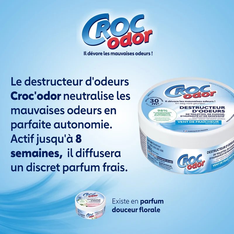 Destructeur d'odeurs vent de fraicheur
