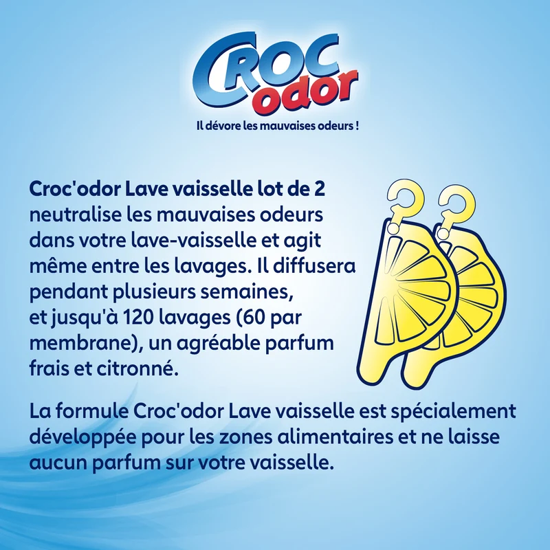 Désodorisant lave-vaisselle citron