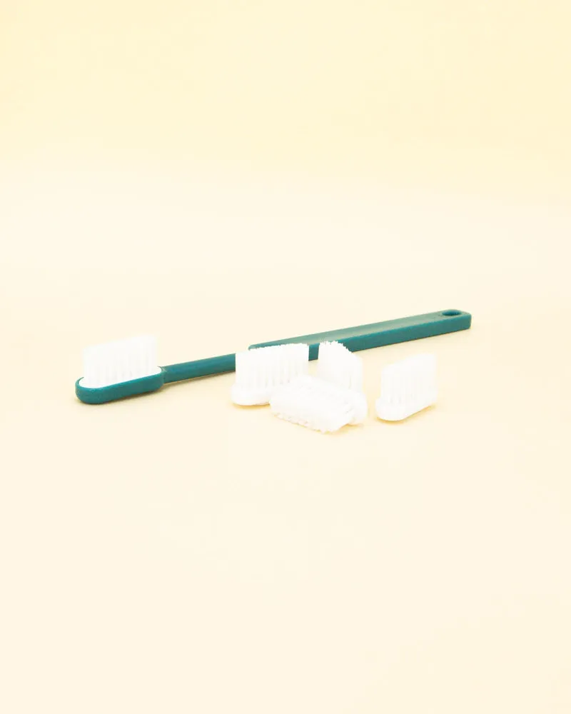 Brosse à dents écologique + 4 recharges - Bleue