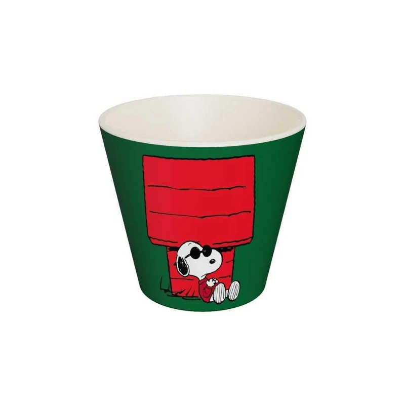Tazza Espresso 90ml Snoopy Good Vibes Verde Quy Cup