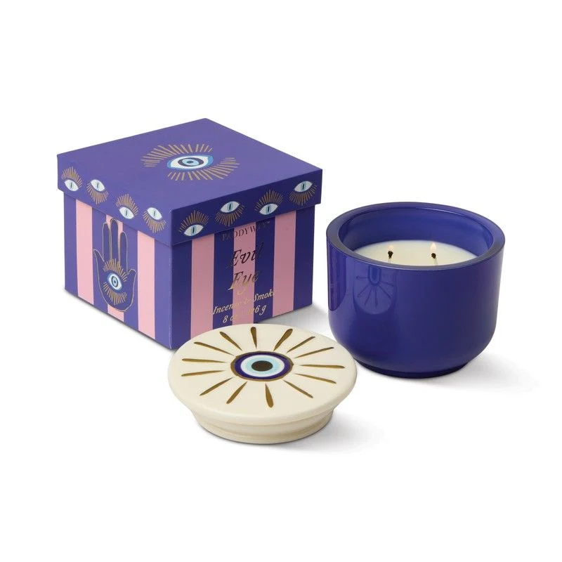 Candela in Vetro Charmed con Coperchio Incenso e Fumo 226g