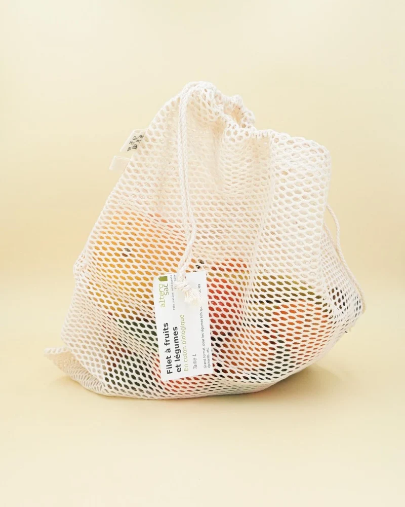 Filet à fruits et légumes - Taille L - (environ 20 pommes)